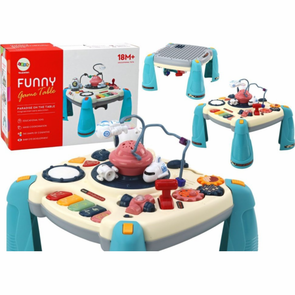 LeanToys Interaktivní vzdělávací stůl Dětský panel Piano ...