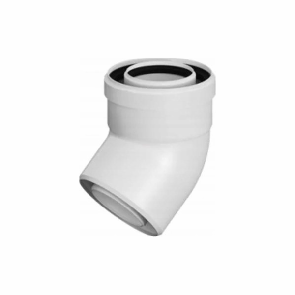 Ricom PP-PP KOLENO Z BETONU 45ST DN80/125 TĚSNĚNÍ