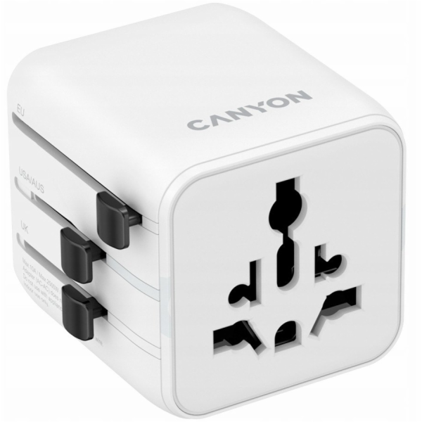 CANYON Travel Adapter OnTour One EU/UK/US/AUS   White