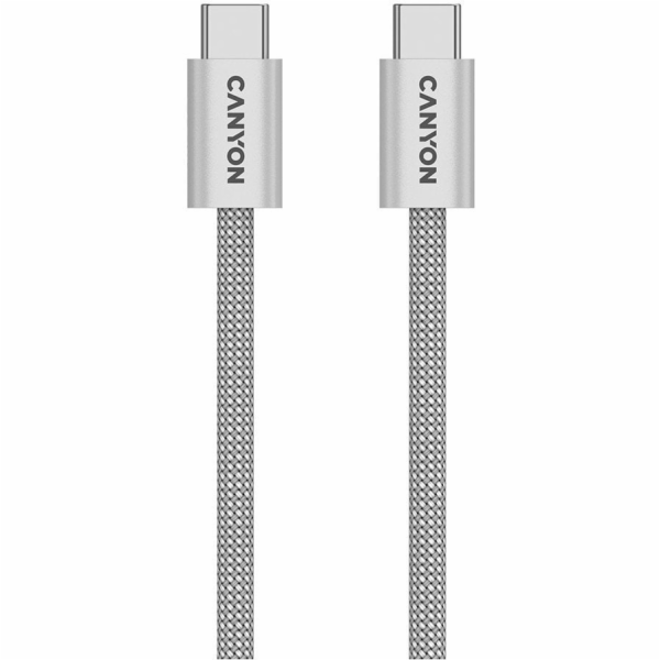 Canyon Kabel USB-C - USB-C 1 m šedý