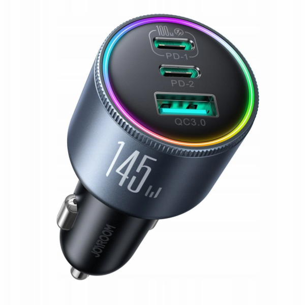 Joyroom JR-CCN07 145W nabíječka do auta 2xUSB-C USB-A + 1...