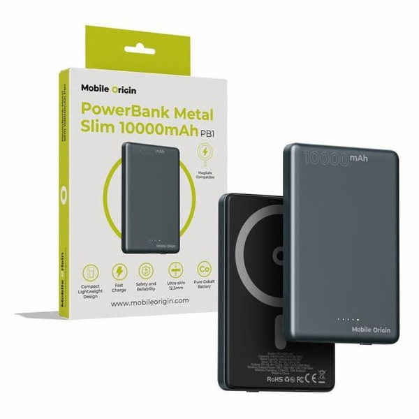 Mobile Origin PowerBanka Metal Slim 10000mAh PB1