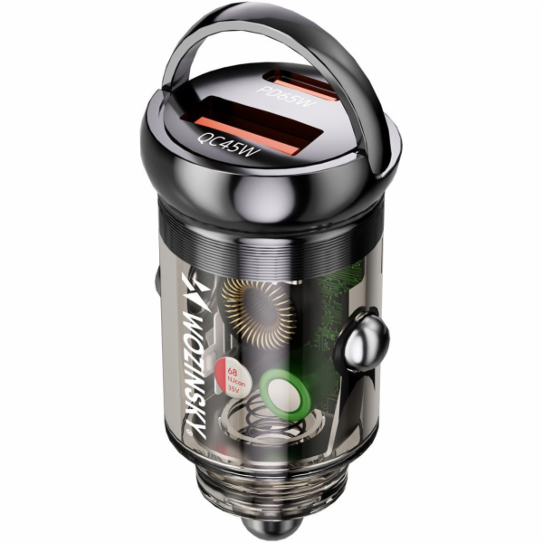Wozinsky 65W autonabíječka USB-C PD 65W / USB-A 45W QC 3....