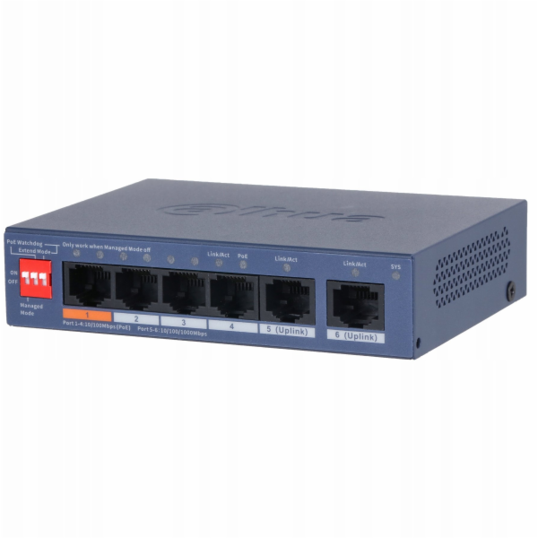 NoName POE PŘEPÍNAČ CS4006-4ET2GT-60 4PORTOVÝ DAHUA