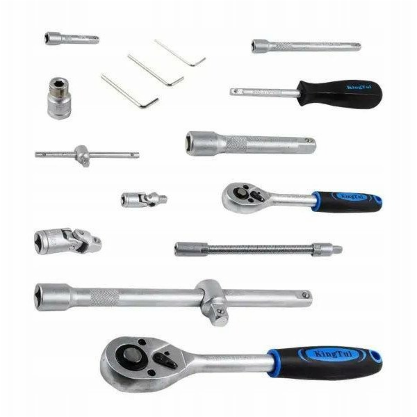KingTul Sada nářadí 82 kusů 1/2, 1/4 (6hranná) (4-32 mm)