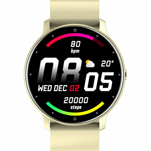 Gravity Chytré hodinky Asperia GT1-6 v krémové barvě (18731)