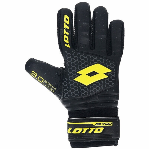 Lotto Dětské rukavice GK 700 II, celočerné/akáciově zelen...