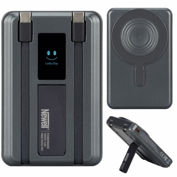Newell Powerbanka NL4894 10000 mAh 2x USB-C MagSafe šedá