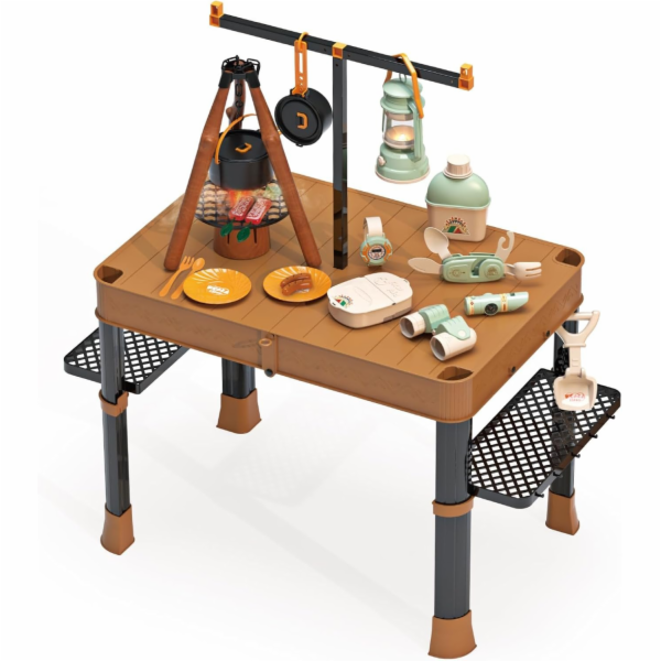 Bounn Malá kempingová sada na hraní, stůl rA3l, skládací ...