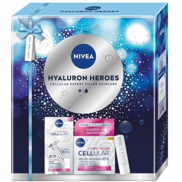 Nivea Sada Hyaluron Heroes: vyplňující sérum 15 ml + denn...