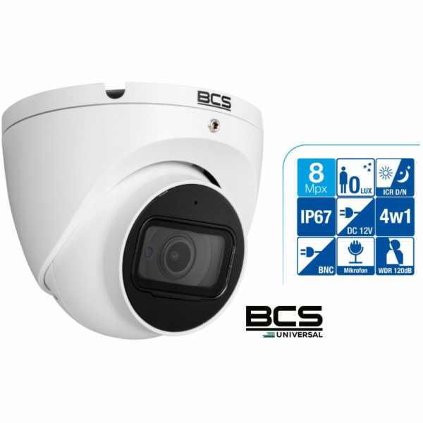 BCS EA18FWR3(2) BCS 4v1 kopulová kamera, 8Mpx