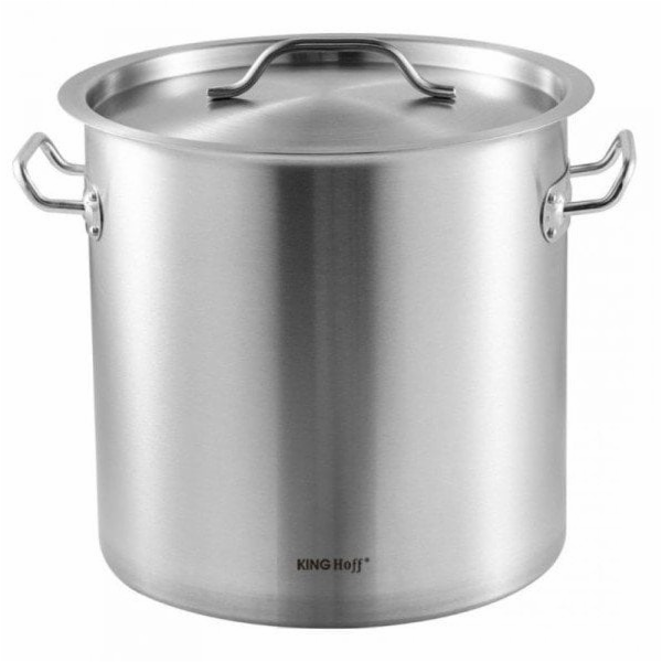 KingHoff GASTRONOMICKÝ HRNEC S OCELOVÝM VÍČKEM 21L KH-1962