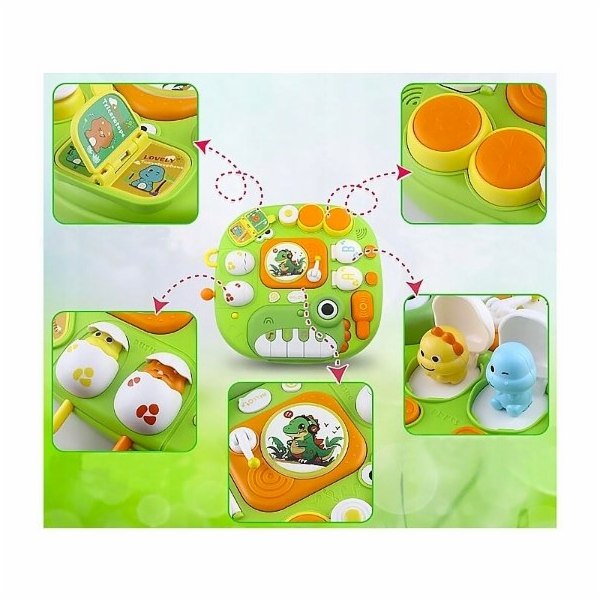 Bounn Vzdělávací stůl s dinosaury pro děti od 18 měsíců