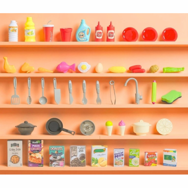 Bounn Sada kuchyňských potřeb pro hračky 85 prvků A3w zelená