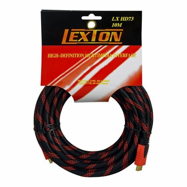 LTC Kabel HDMI - HDMI 10m červený (LXHD73)