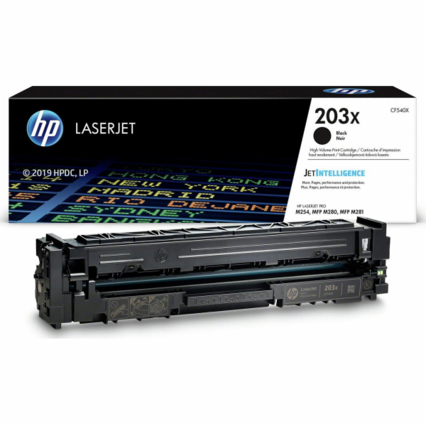 HP Černý originální toner 203X (CF540X)