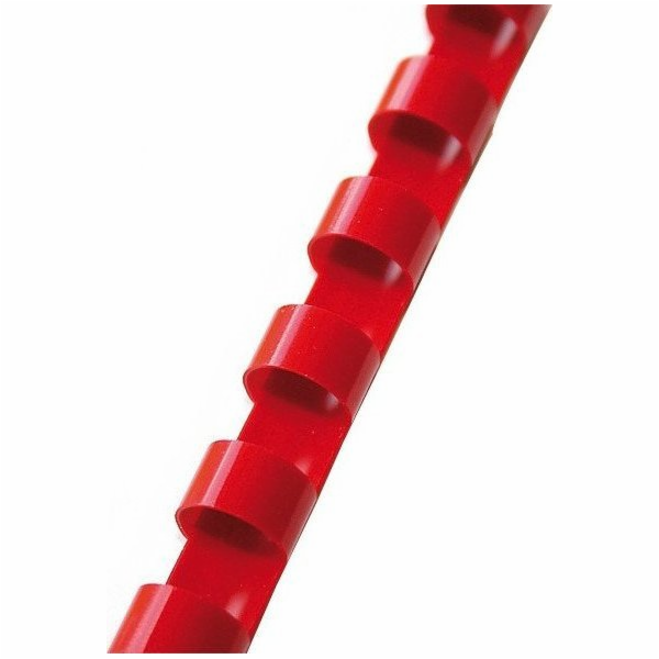 Argo plastové hřbety 19mm ARGO 405194 červené 100ks