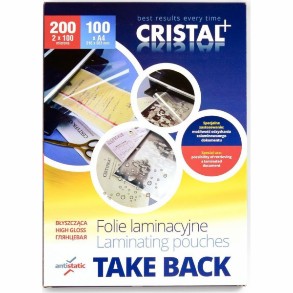 Argo Laminovací fólie A4 ARGO 360410 lesklá 100mic 100 ks