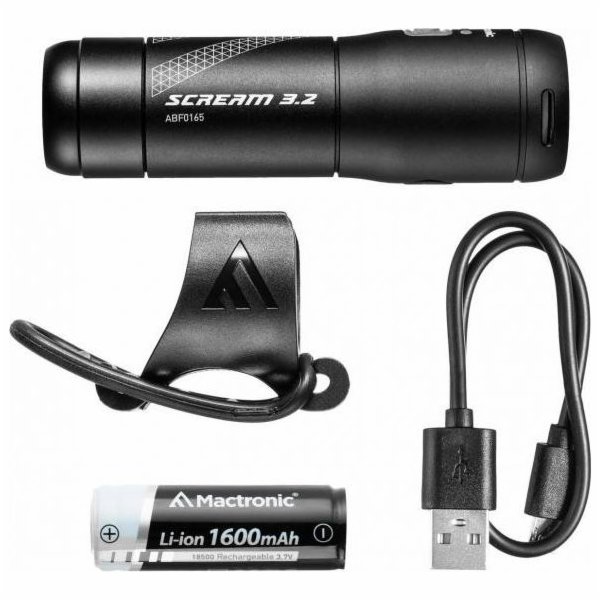 MacTronic Cyklistické světlo MACTRONIC Přední SCREAM 3.2 ...