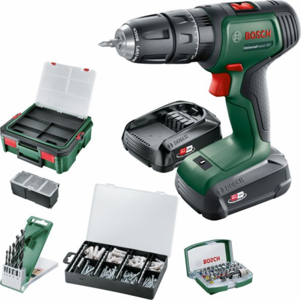 Bosch Akumulátorová vrtačka UniversalImpact 18V, 2x 1,5 A...