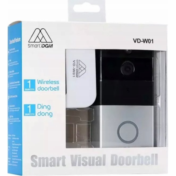 DGM Videozvonek DGM VD-W01 1 Mpx 720p 166° WiFi 2.4