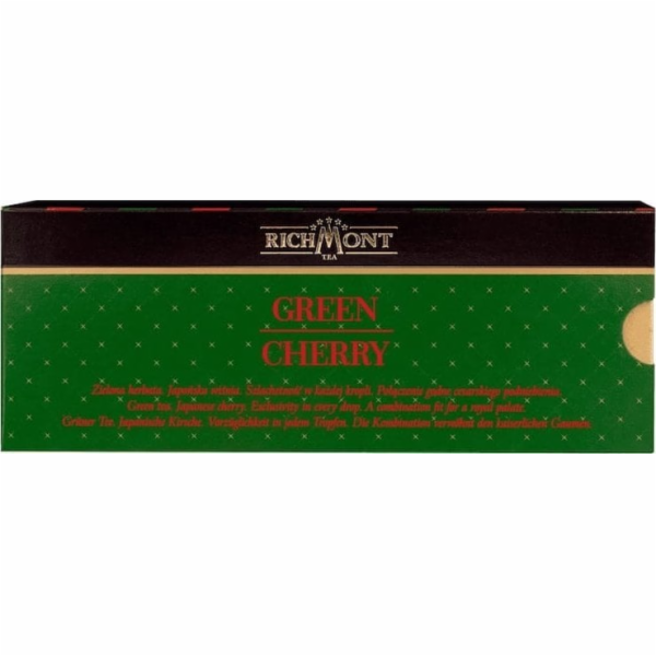 Richmont Zelený třešňový čaj Richmont 12x4g - zelený s tř...