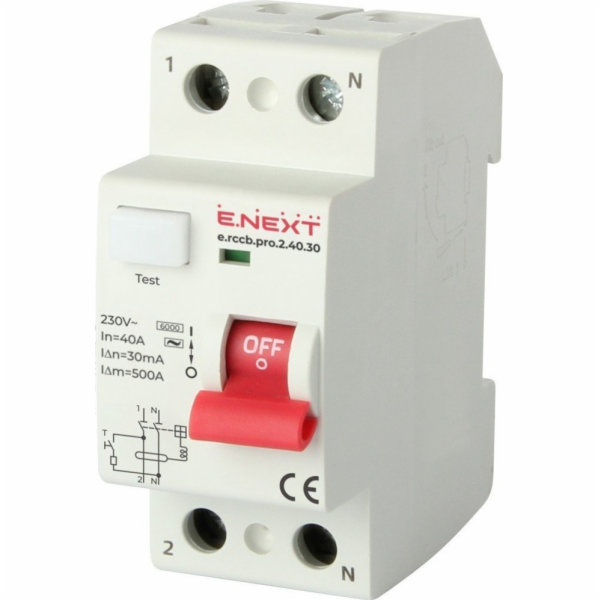 E.NEXT RCCB.PRO 2P 40A 30MA