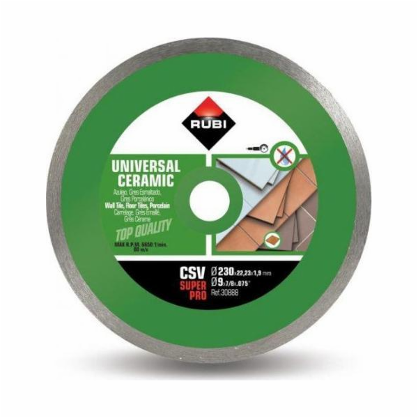 Rubi Diamantový kotouč na obklady, 230 SuprPro CSV