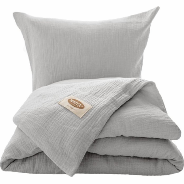 Multitex Ložní prádlo 160 x 200 3dílné bavlněné mušelínov...