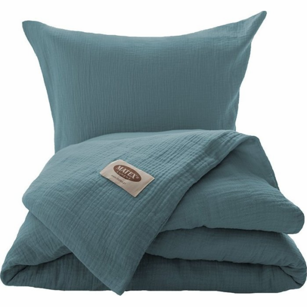 Multitex Ložní prádlo 160 x 200 3dílné bavlněné mušelínov...