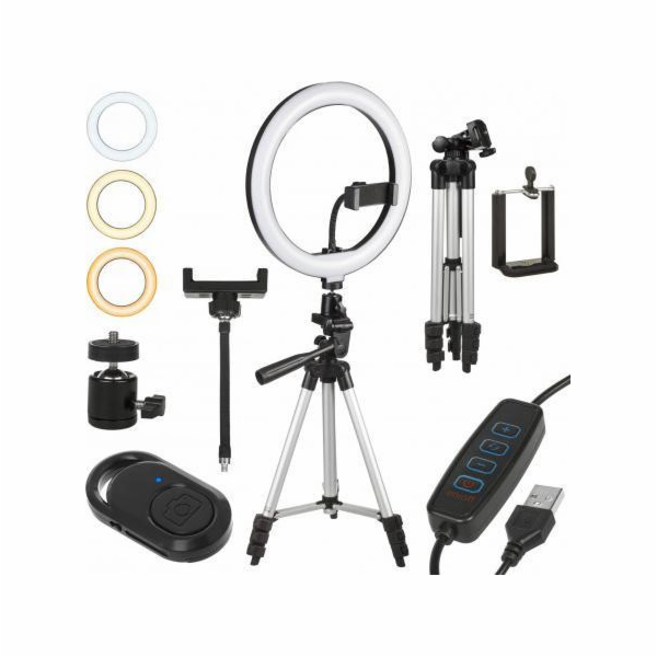Maclean Stativ MACEAN RING LAMP 10 LED 12W PRO SELFIE SE ...