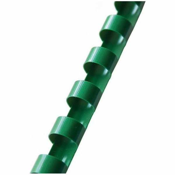 Argo plastové hřbety 19mm ARGO 405195 zelené 100ks