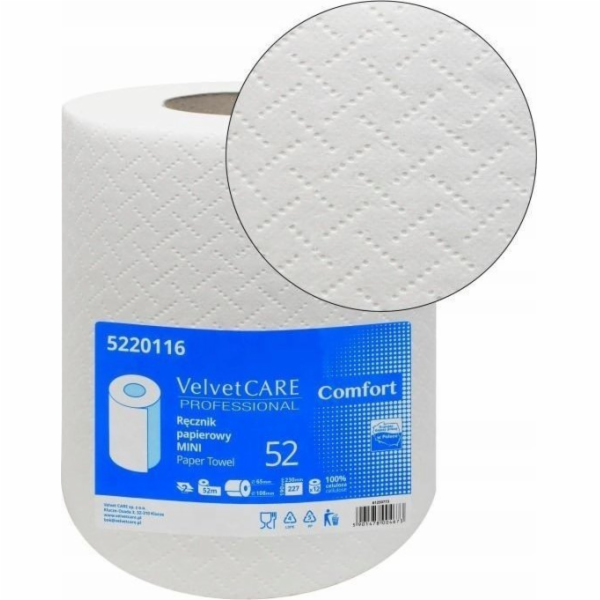 Velvet Dvouvrstvé papírové utěrky z celulózy Care Mini 52...