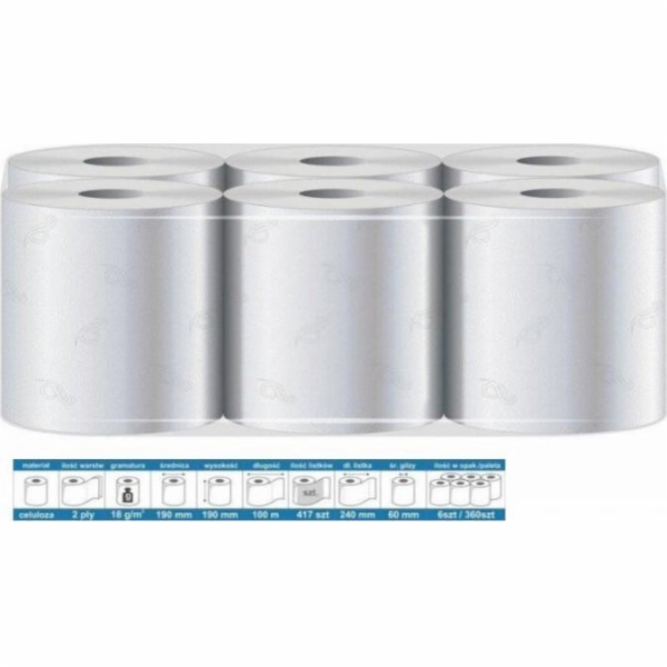 NoName MAXI PAPÍROVÝ RUČNÍK, 100% CELULÓZA, 100 M/19 CM, ...