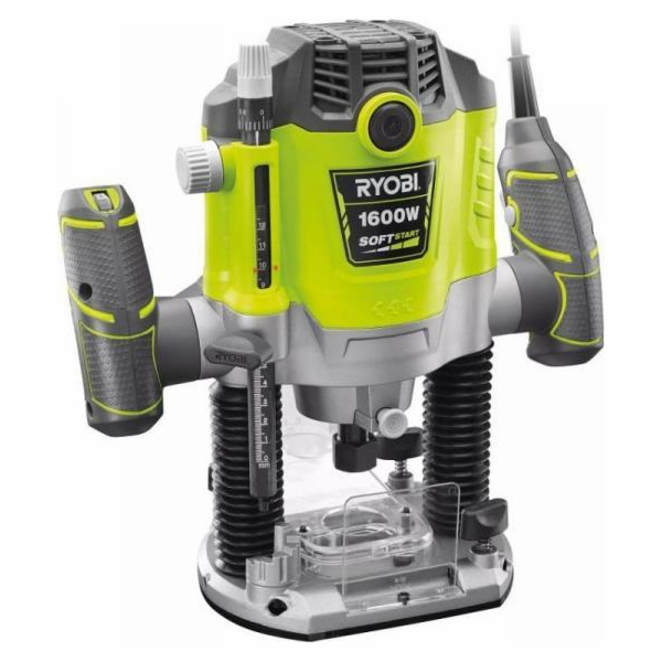 Ryobi Oberfräse RRT1600-K (grün/schwarz, 1.600 Watt, Koffer)