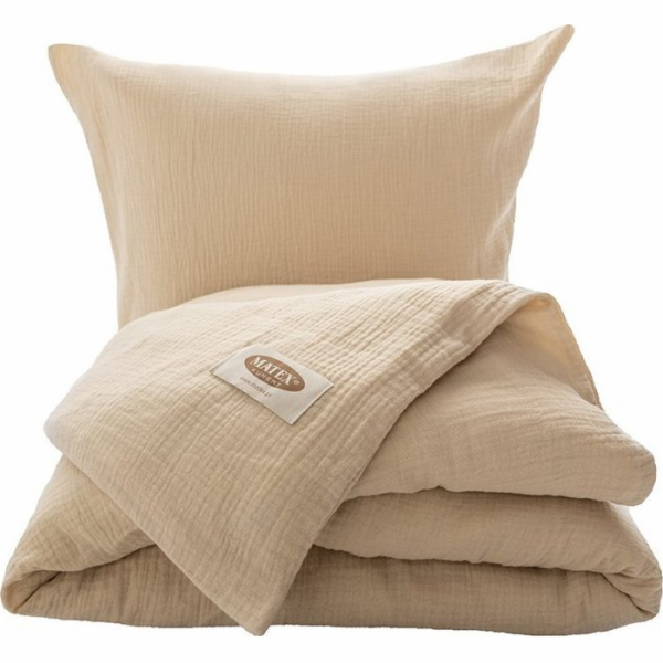 Multitex Ložní prádlo 160 x 200 3dílné bavlněné mušelínov...