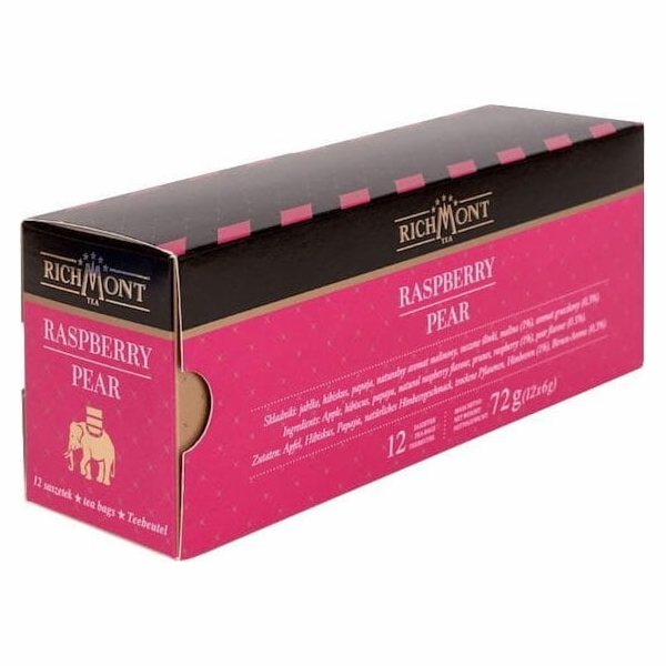 Richmont Malinovo-hruškový čaj 12x6g
