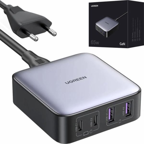 Ugreen Nabíječka UGREEN CD327 Nexode síťová nabíječka, 2x...
