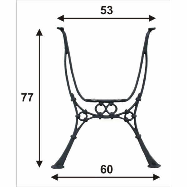 NoName Vysoká noha pro zahradní stůl