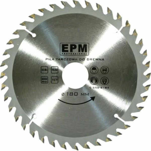 EPM Slinutá pila 400 mm 40 zubů E-550-6404