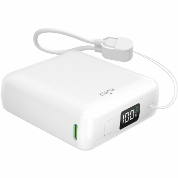 Puro Powerbanka 10000mAh 20W USB-C USB-A s displejem a ve...