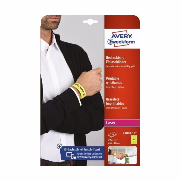 Avery Zweckform Identifikační náramky 265x18 (L4001-10)