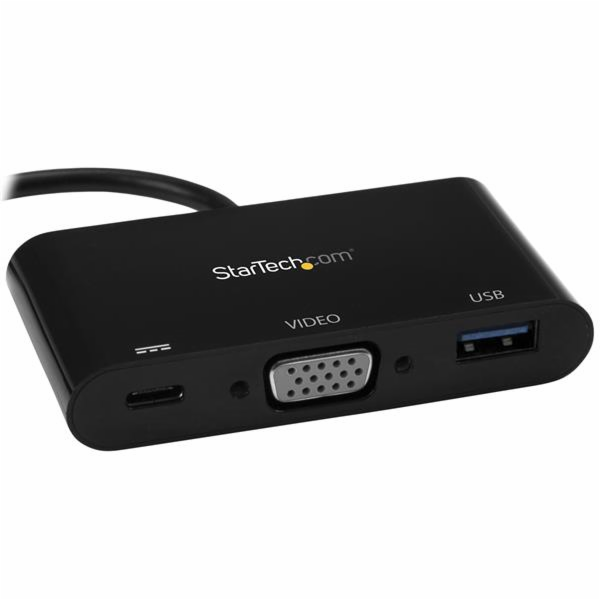 StarTech Adaptér USB-C na VGA + USB-C + USB, černý (CDP2V...