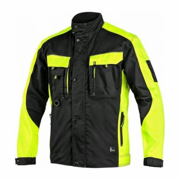 CXS Mikina/bunda CXS SIRIUS BRIGHTON ČERNĚ-ŽLUTÁ VELIKOST 56