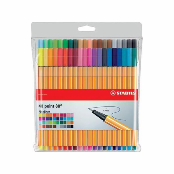 Stabilo Fineliner Point 88 40barevný box (241386)