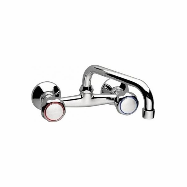 Red Blue Basic Nástěnná umyvadlová baterie Standard, chro...