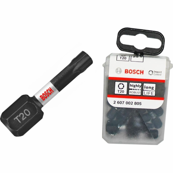 BOSCH 1/4-T20-25mm Torx Impact 25dílný (2607002805)