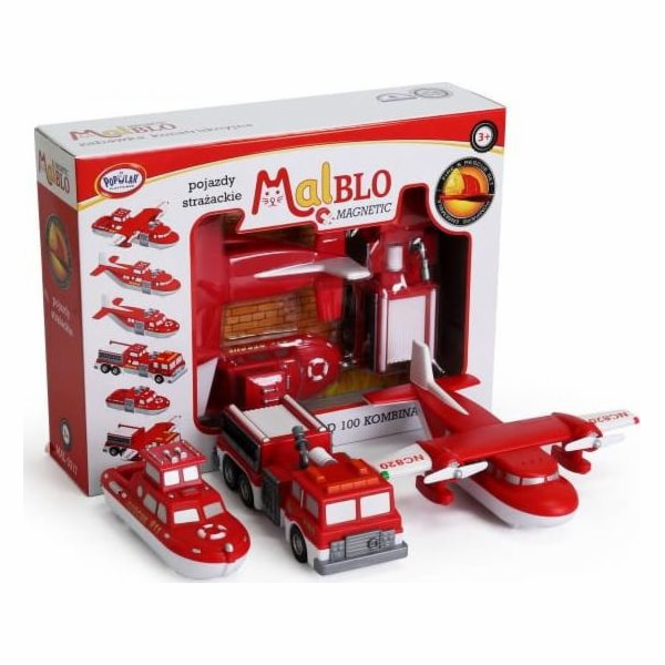 Malblo&nbsp;Magnetická&nbsp;hasičská&nbsp;auta&nbsp;3+&nbsp;Malblo
