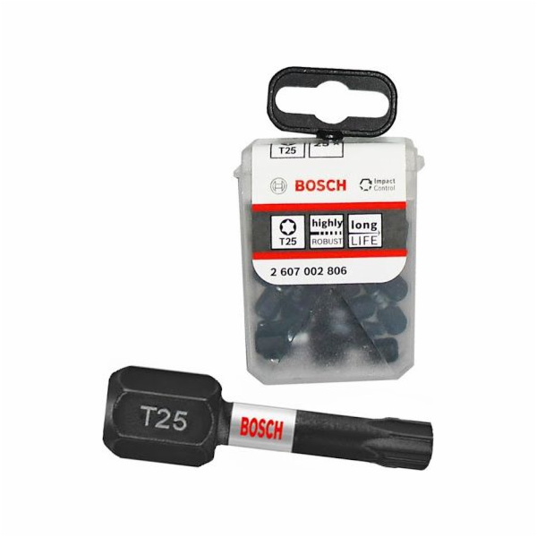 Bosch Bit 1/4-T25-25mm TORX Impact 25 kusů (2607002806)