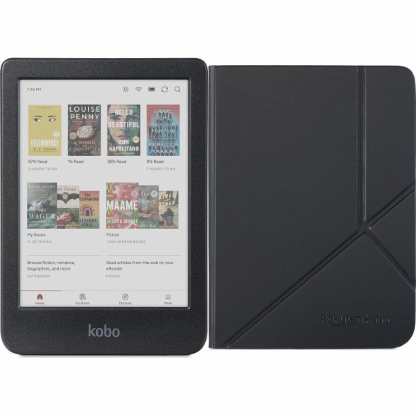Kobo Barevná čtečka elektronických knih Clara + kryt Pouz...